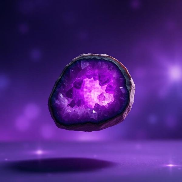 Amethyst healing crystal — Violet