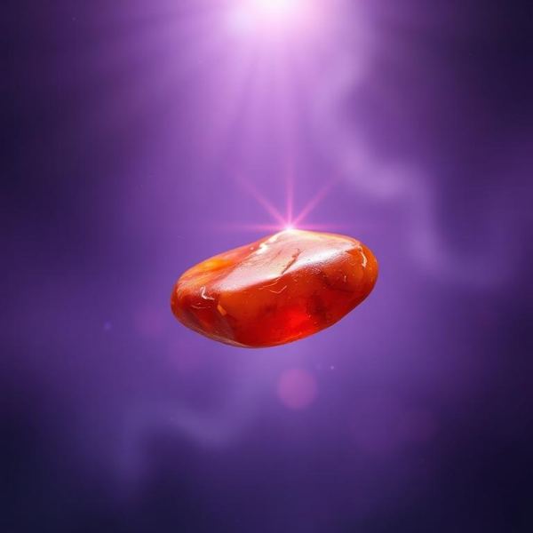 Carnelian healing crystal — Fiery Orange