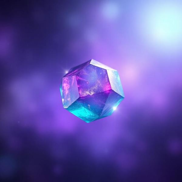 Fluorite healing crystal — Rainbow Purple-Green