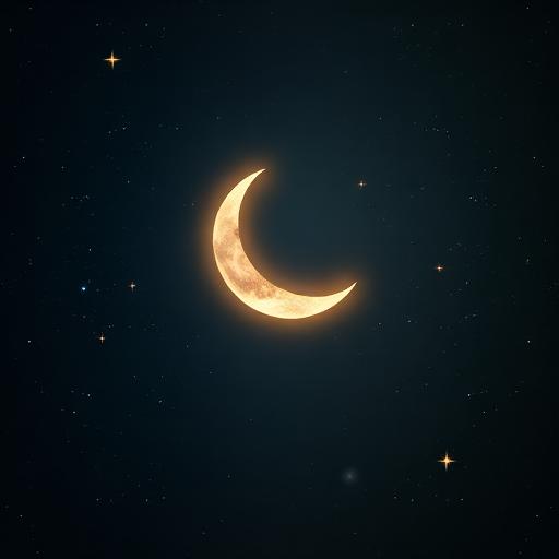 Waxing Crescent - 1-49% illumination